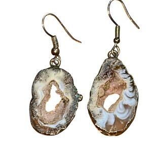 Natural Agate Dangle Earrings boho